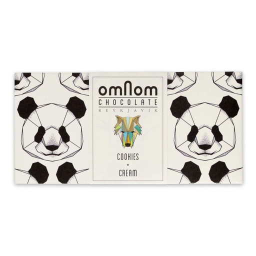 [170401] Weiße Schokolade Cookies & Cream, Tafel, omNom