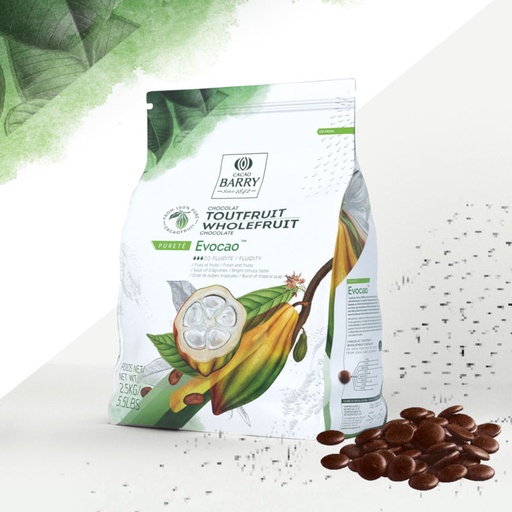 [evocao-wholefruit-cacao-barry] EVOCAO 100% Kakaokuvertüre / Wholefruit Chocolate von Cacao Barry