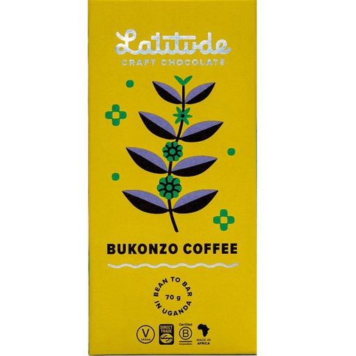 [170470] Bukonzo Kaffee Schokolade 70% Tafel von Latitude