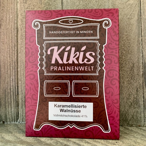 [161716] Kiki's Vollmilch Schokolade mit karamellisierten Walnüssen